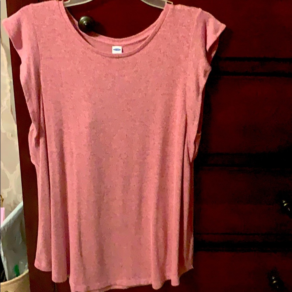 Old Navy Luxe capped short sleeve top